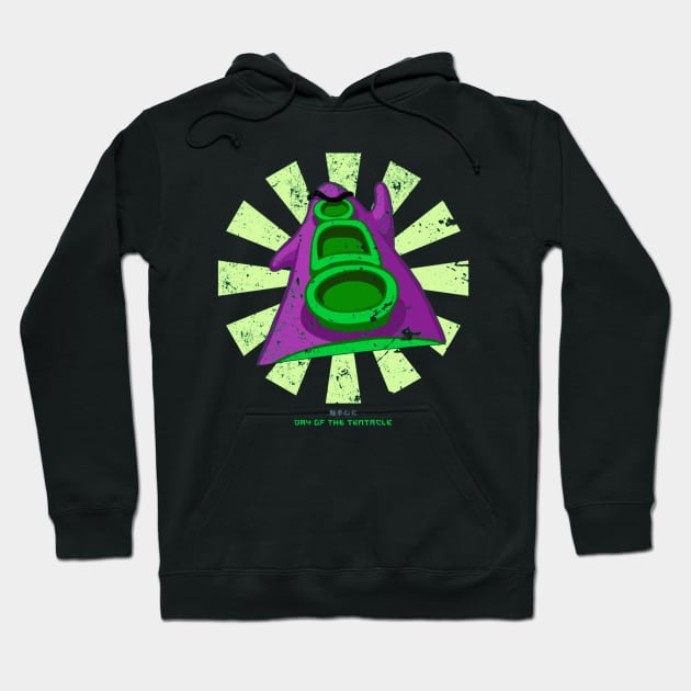 Day Of The Tentacle Retro Japanese Hoodie by box2boxxi